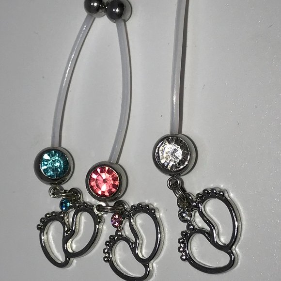 Little Feets Pregnancy Belly Rings - Picture 1 of 8